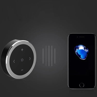 Wireless Bluetooth Remote Control Car Kit Media Button Car Motorcycle Steering Wheel Music Player Controller for iOS/Android - Maxx accessoires auto